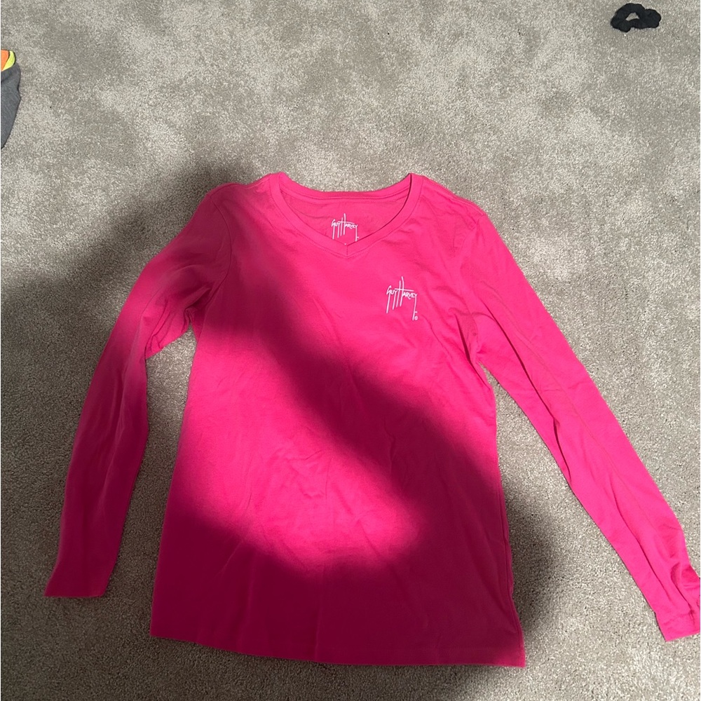 Guy Harvey long sleeve flamingo shirt